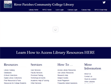 Tablet Screenshot of library.rpcc.edu